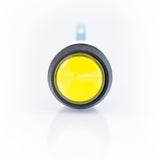 Small Yellow Plastic Mechanical Push Button